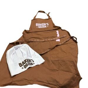 Baker's Dozen Apron and Chef Hat Set